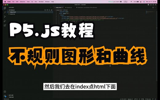 【P5.js教程】5.不规则图形和曲线