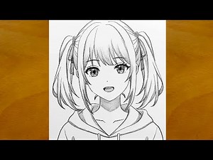 How to Draw a Cute Anime Girl Step by Step || Easy Anime Sketch