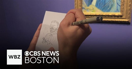 Boston Common artist Nick Shea brings his talent to the MFA's Van Gogh exhibit