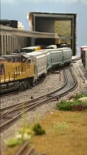 Ho scale. Union Pacific switching.#modelrailroad #hoscale #modeltrains #railroad