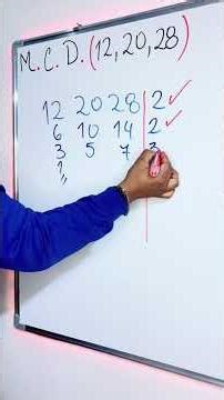 Máximo común divisor (M.C.D.) #matematicas #mathematica #viral #clases