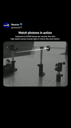 Laser Beam in Motion ⚡ Photons Captured Like Never Before