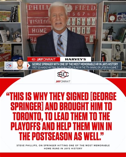 TSN Baseball Insider Steve Phillips joins Jay to discuss George Springer hitting one of the most memorable home runs in Blue Jays history. | Jay On SC