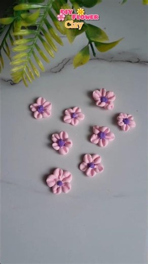 DIY Flower Pot | clay flower ideas 🌸✨️