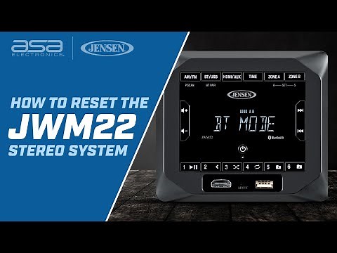 How To Reset Your JENSEN® JWM22 Stereo