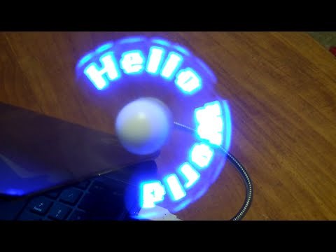 Unboxing and review of Programmable USB LED Fan from BangGood