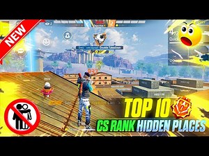 Top 10 Hidden Places in Kalahari map | CS Rank Push Trick | Garena Free Fire | Free Fire India
