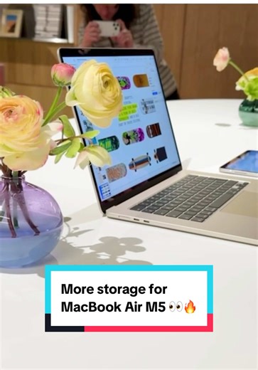 The 13-inch MacBook Air M5 might finally fix my biggest problem – storage – for just £100/$100 💻👀 #macbookairm5 #macbook #macbookair #techtok #apple