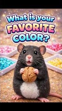 Inspecting the diamond painting colors with my curious little rat.