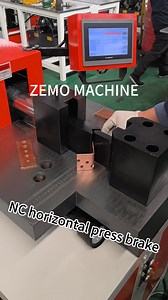 NC horizontal press brake #pressbrake #pressmachine #busbarbendingmachine Website:https://electric-bending-machine.com/product/epp2020 Email：longbohugh1986@gmail.com Whatsapp/WeChat: 86 182 9435 9172 | ZEMO Bending Machine