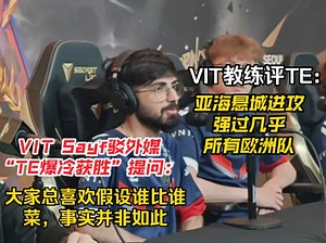 【全球冠军赛 VIT群访】Sayf：TE是他们赛区很强的队伍，今天这不是爆冷（TE vs. VIT）