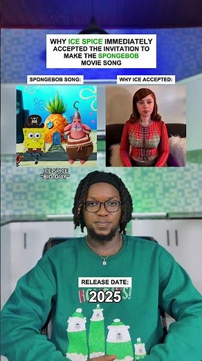 Why Ice Spice Imediately Accepted Invitation To Make: "Big Guy" from ("The SpongeBob Movie) #shorts