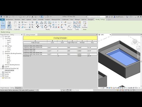 Ceiling Schedule in Revit