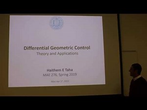 Lec01-P1 (Introduction: What is Differential Geometric Control?)