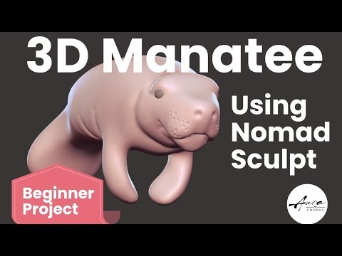 Nomad Sculpt Beginner Tutorial: Create a 3D Manatee Step by Step\r