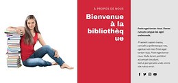 Bibliothèque éducative en ligne - Modèle HTML par Nicepage