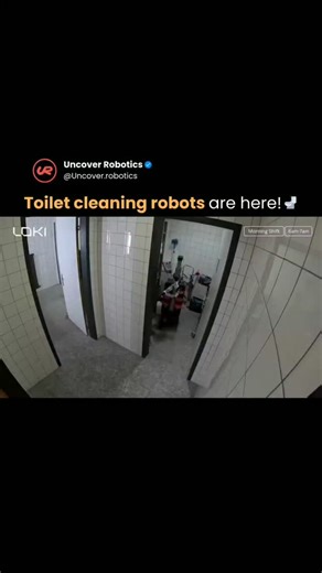 brackbellnow on Instagram: "Toilet cleaning robots are no longer a concept. They are starting to move into real world deployment. Most cleaning robots today are primarily navigation systems. They map spaces well and handle floors efficiently, but they avoid tasks that require physical contact, pressure control, or complex manipulation. Loki Robotics is targeting a much harder problem. Their goal is to automate human level cleaning in semi structured environments such as public restrooms and offi