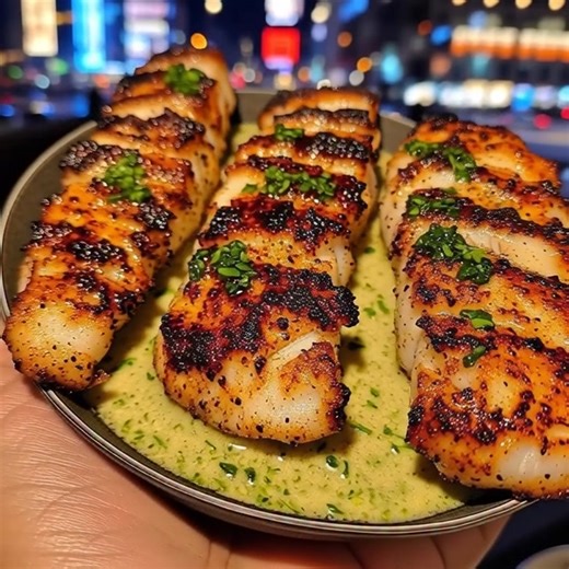 Garlic Butter Cod Strips with Cilantro Lime Sauce 🐟: ⸻ 🌿 Ingredients For the Cod: • 500g fresh cod fillets, cut into strips • 2 tbsp butter • 1 tbsp olive oil • 3 cloves garlic, minced • Salt and pepper, to taste • ½ tsp paprika • ½ tsp chili flakes (optional) • 1 tbsp lemon juice For the Cilantro Lime Sauce: • ½ cup Greek yogurt or sour cream • 1 tbsp mayonnaise • 1 small garlic clove, minced • 1 tbsp lime juice (plus zest of ½ lime) • 2 tbsp chopped fresh cilantro • Salt and pepper, to taste