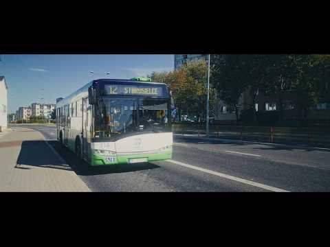 Poland, Białystok, bus 12 ride from Hetmańska/Gruntowa(133) to Popiełuszki/Batalionów Chłopskich 348