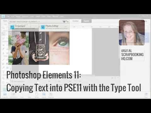 Copy text with fonts and colours in Photoshop Elements 11