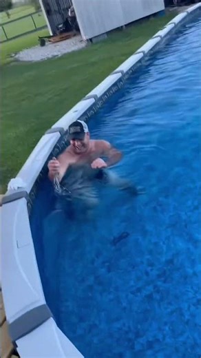 Pranking my husband with dissolving swim trunks #funny #funnyprank #foryou #husband