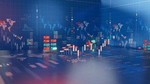 Download Stock market price for investment and digital trading animation for free