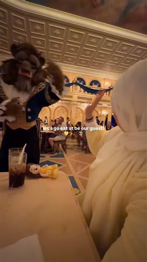 selin ♡ on Instagram: "let's eat at be our guest! 🥹🌟💛 #disney #beourguest #beautyandthebeast #disneyadult #disneytrip @disney @disneyparks @waltdisneyworld beauty and the beast restaurant orlando"