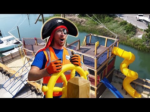 Playground for Kids | Pirate Ship Fun | Pretend Play for Kids | Handyman Hal Fun Videos for Kids