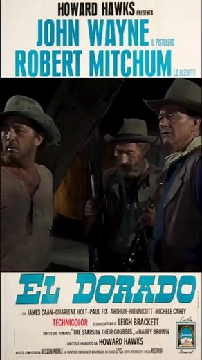 El Dorado, 1966, John Wayne, Robert Mitchum, James Caan, Arthur Hunnicutt, Marina Ghane