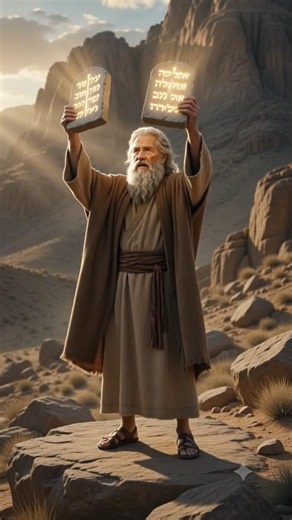 🇱🇷God Gives Moses the Ten Commandments | Bible Story #Shorts