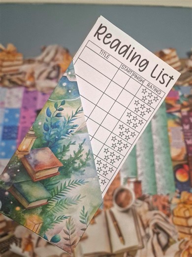 Whimsical Bookish Bookmark: Reading Log & Tracker - Etsy UK