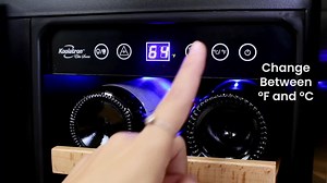 Koolatron 24 in. Built-In Dual Zone Wine and Beverage Fridge with Lock, 56 Can and 18 Bottle Capacity KBBC-22