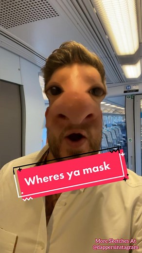 Knew this thing would come in handy! If you know anyone with the same problem let them know they are exempt 👃🤥😂 #covid #mask #funny #comedy #jokes