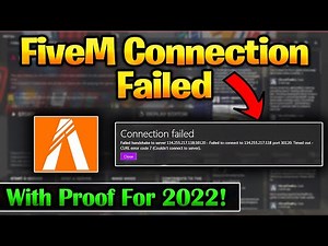 How to Fix FiveM Connection Error Failed | Time Out | FiveM Crashing Fix In 2022! With Proof