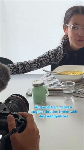 Mendy and Menucha Cooper on Instagram: "When Rhys came to film Mendy and our family to help spread awareness about Angelman syndrome, a question came up about what Zelda has learned from her brother, Mendy. Without hesitation, she said, “People might not look smart on the outside, but they are smart on the inside.” Zelda might be only eight, but she is wise beyond her years. She has learned so much from her amazing brother ,about compassion, about seeing beyond appearances, and about the depth t