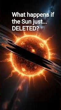 What happens if the Sun just... DELETED? #whatif #shorts #sun #science #facts