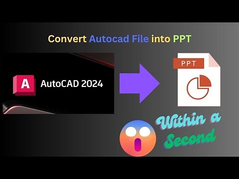 How to import AutoCAD drawing to PowerPoint | #autocad | #autocadtutorial