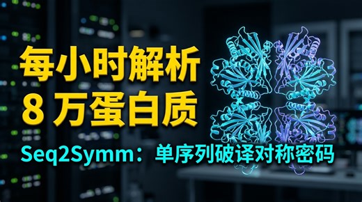 每小时解析8万蛋白质：Seq2Symm利用单序列输入，赋能350万未知序列快速对称性解析
