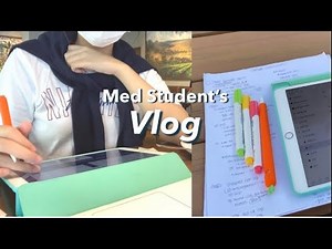 Week in the life of a Korean Med Student: online classes, exam week, productive studying ✍🏻