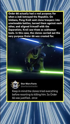Order 66 was meant for Jedi traitors, like Krell #starwars #starwarsfacts #lore #shorts
