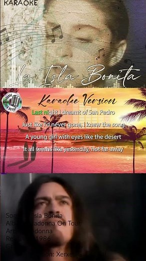 La Isla Bonita Karaoke #karaokemachine #popmusic #videokaraoke #karaoke #reels#madonnasongs