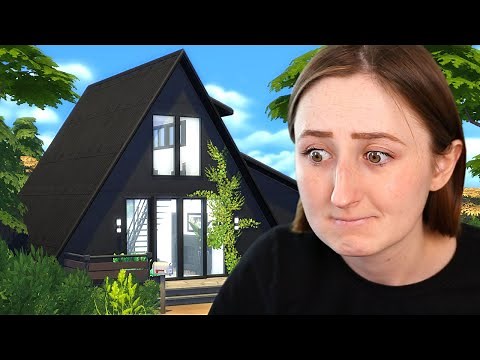 I Built an A-Frame Cabin in The Sims 4