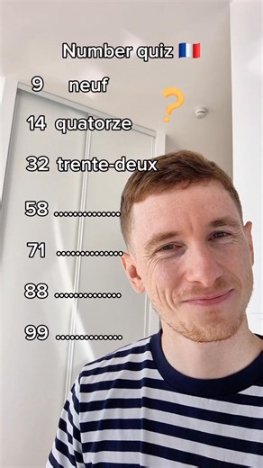 Number quiz in french #education #language #apprendrelefrançais #learnfrench | elmartino10