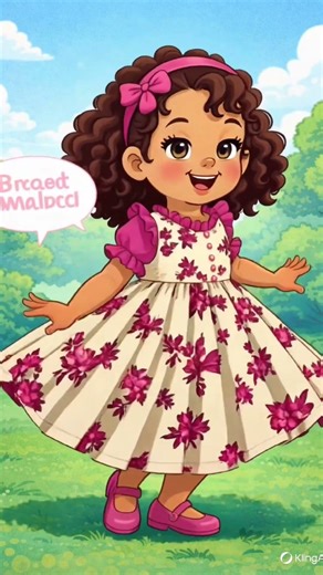 Floral dress cartoon