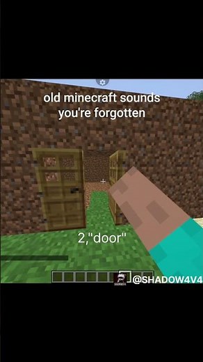 "Old minecraft sounds you're forgotten" credit - ‪@TheMinecraftArchitect‬