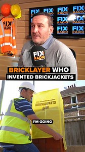 A Bricklayer noticed a common problem and invented the solution 🧱 Joe Short explains the incredible story behind Brickjackets and why it was about solving a real trade problem, not chasing money 👏 #bricklaying #construction #bricklayer | Fix Radio