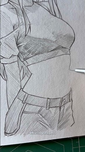 waist drawing practice #drawing #animeeart #art #sketch #shorts
