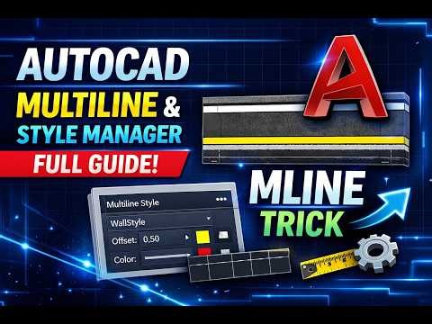AutoCAD Multiline & Style Manager Full Guide 🔥 | Beginner Tutorial Tamil- #VisionCADStudio