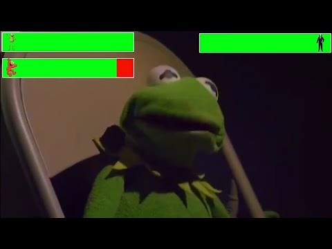 Kermit The Frog and Elmo Play A Game! Final Battle with healthbars