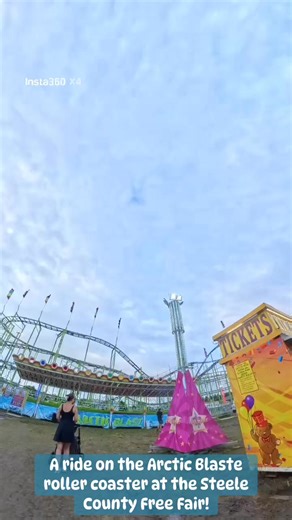 The Arctic Blast Roller Coaster at the Steele County Free Fair! | Steele County Free Fair